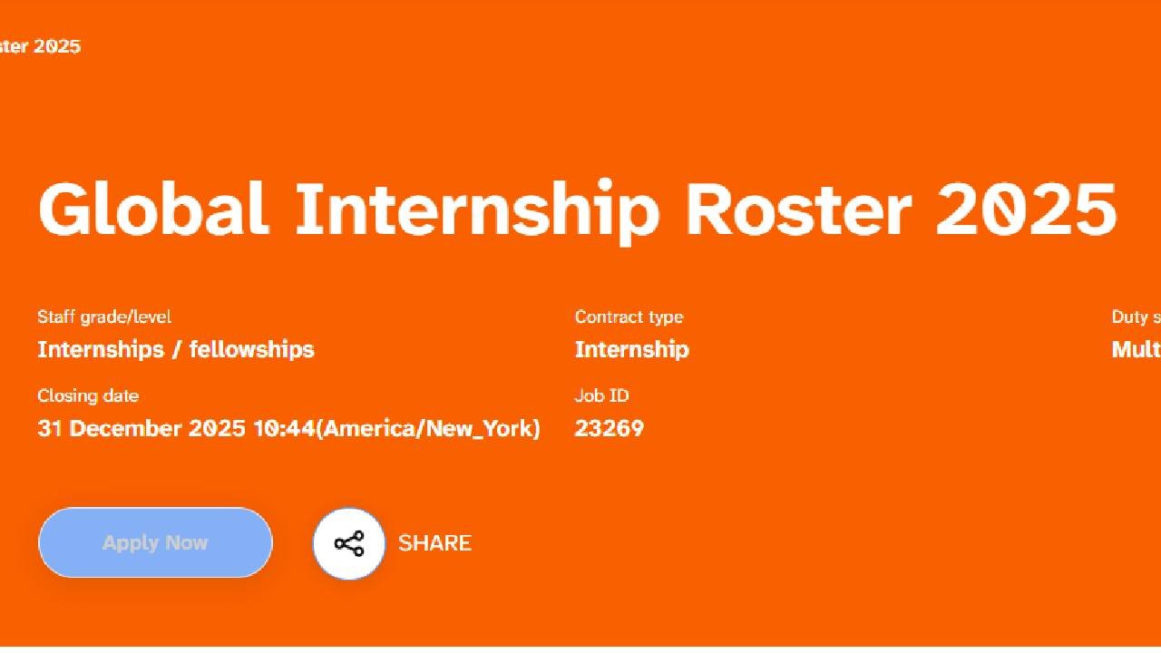 UNFPA Global Internship Roster 2025 : Multiple Duty stations