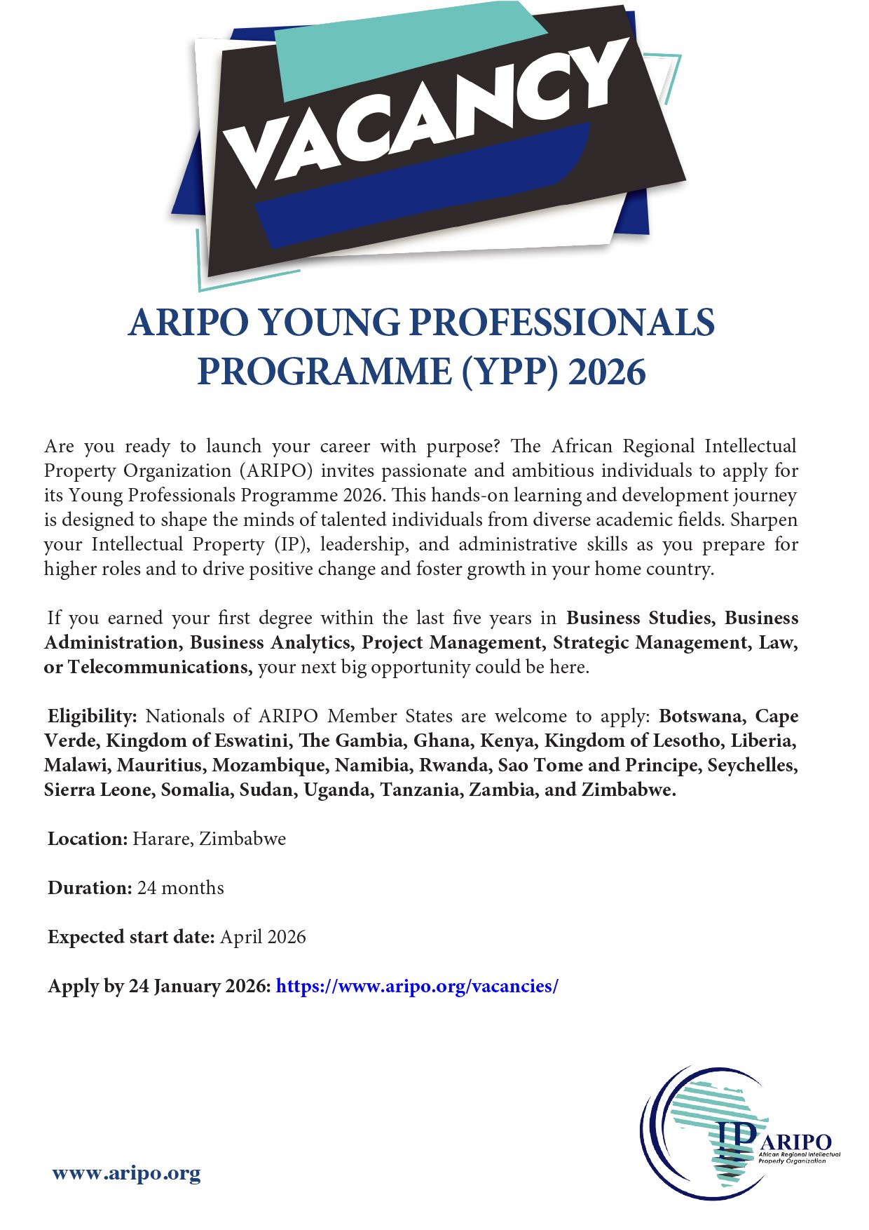 ARIPO The Young Professionals Programme
