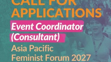 Call for Event Coordinator (Consultant) - Asia Pacific Feminist Forum 2027