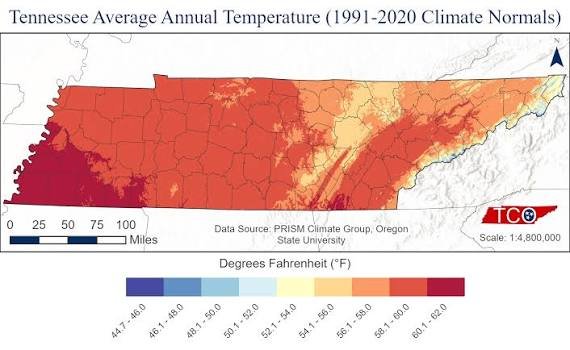 Tennessee temperatures